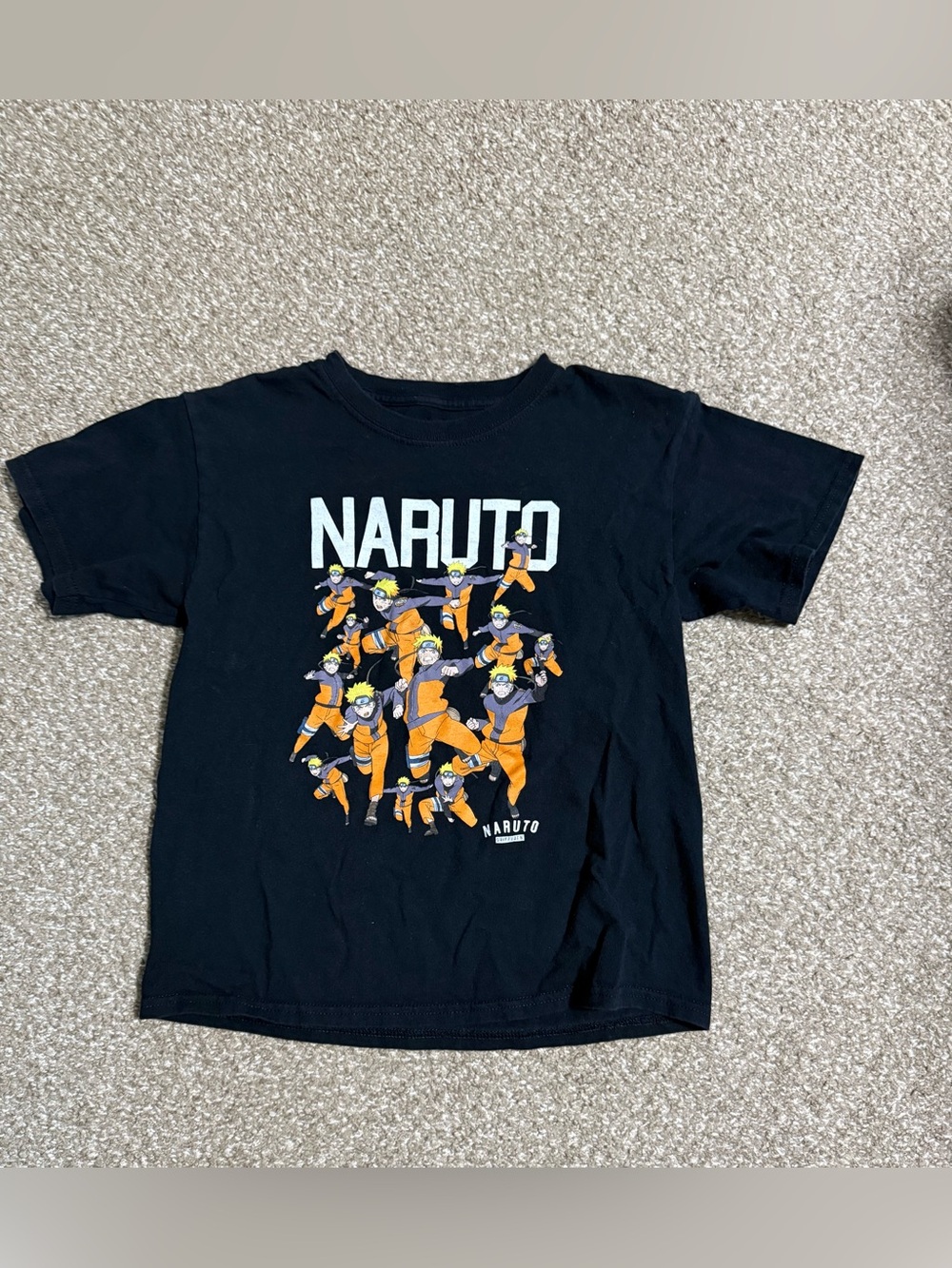 Black & Orange Graphic Tee - Kids